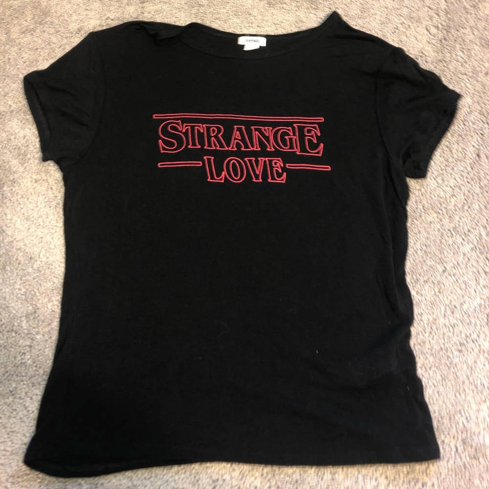Garage “strange love” graphic tee size small